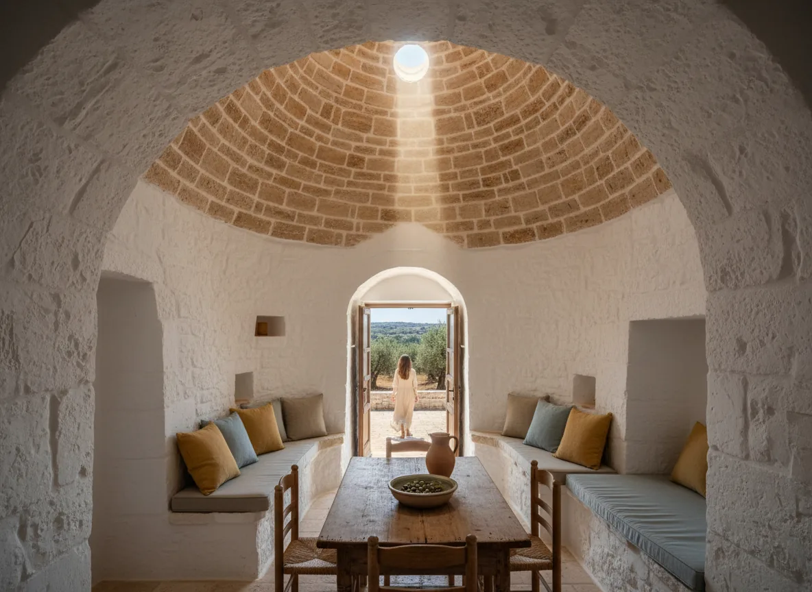 Camera Trullo vista interna
