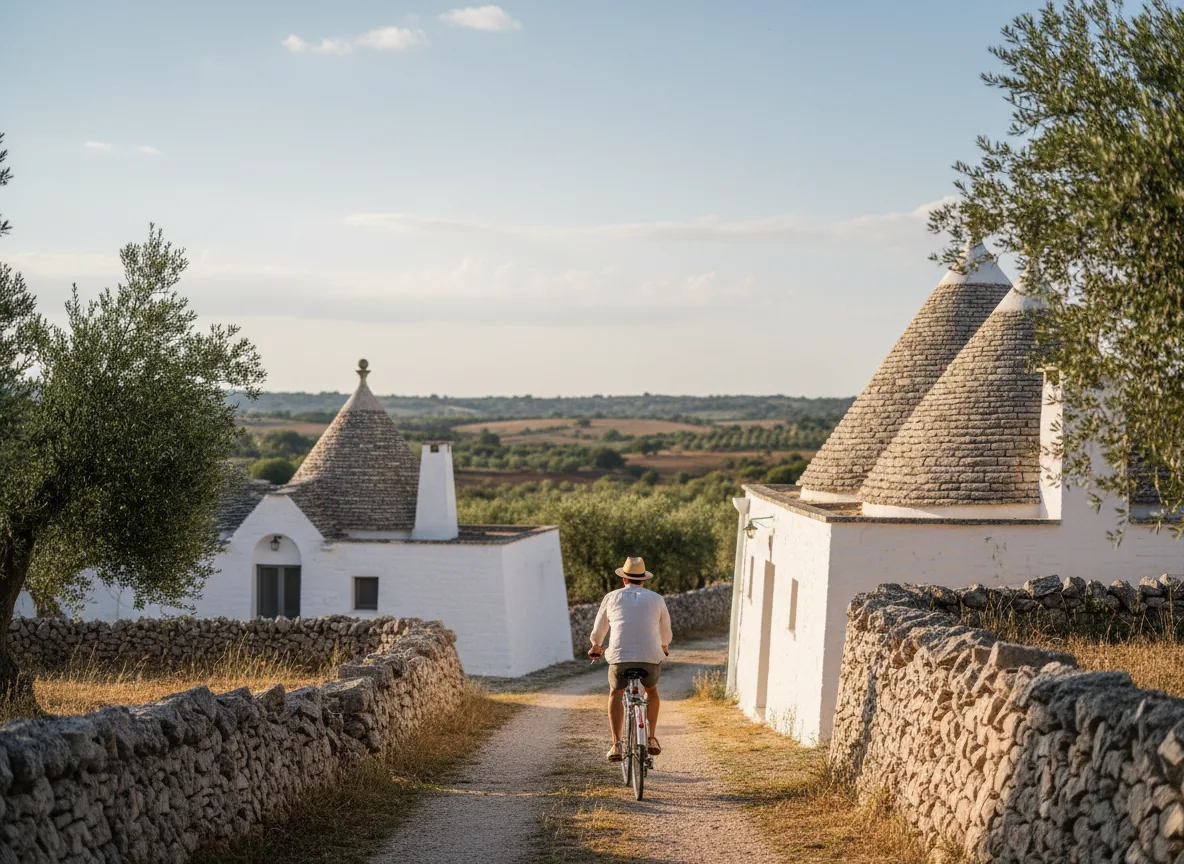Escursione in bicicletta tra i trulli